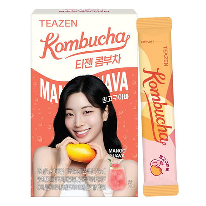 TEAZEN KOMBUCHA Tea Mango Guava Flavor (10 sachets/30 sachets/50 sachets/60 sachets/100 sachets)