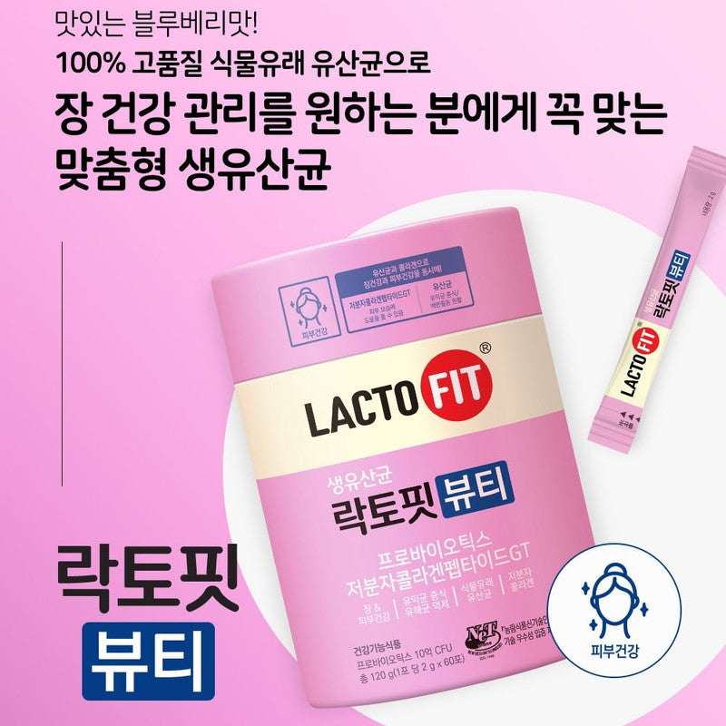 Chong Kun Dang Health Lactofit Raw Lactobacillus Beauty 60 Count, 120g, 1 piece
