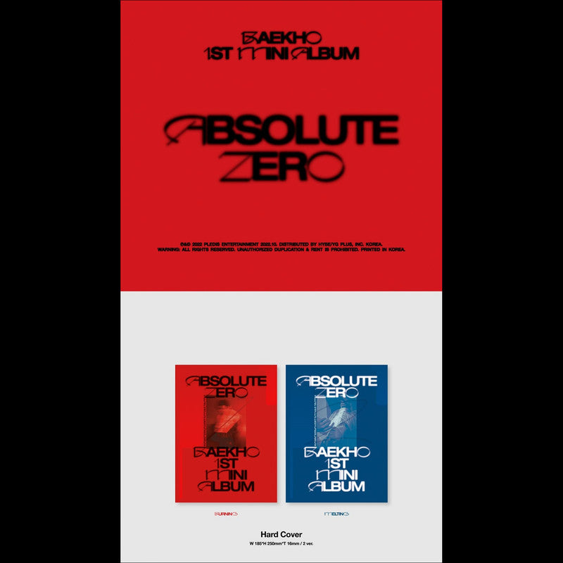 BAEKHO [Absolute Zero] 1st Mini Album