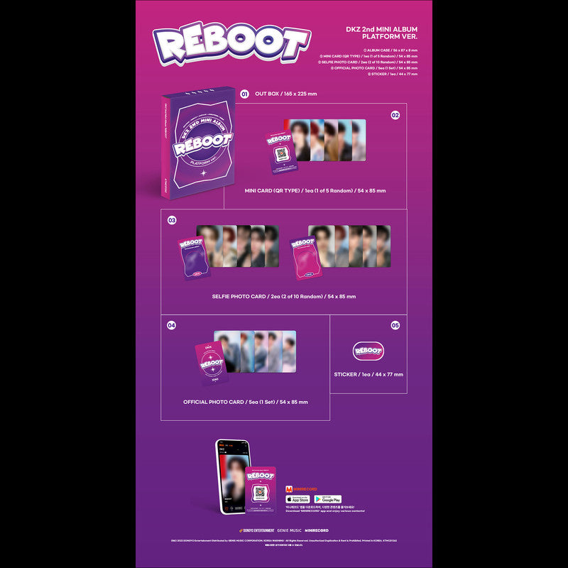DKZ 2nd Mini Album [REBOOT] Platform ver.