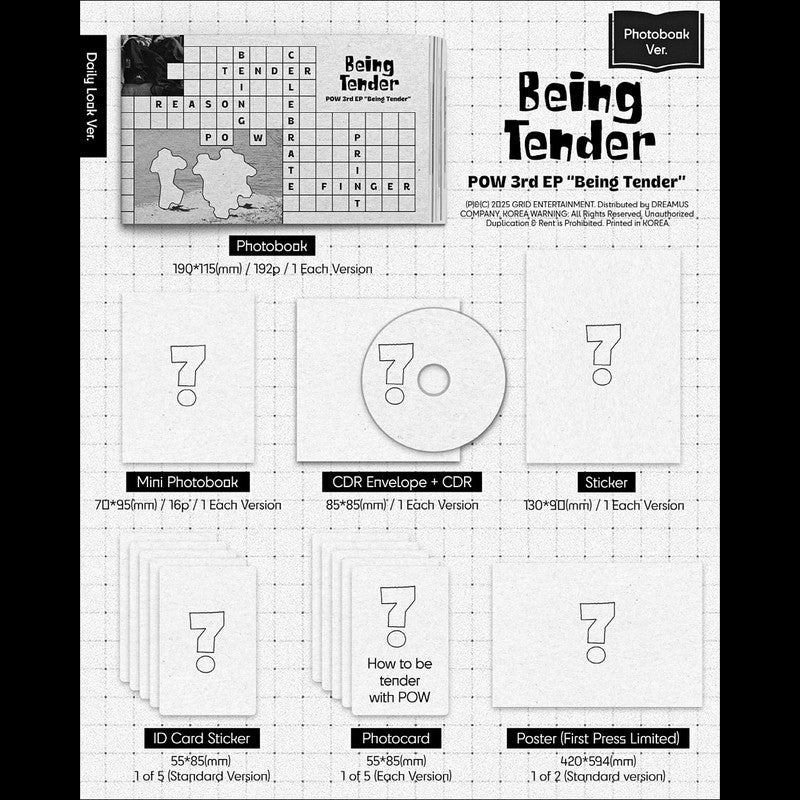 POW [Being Tender] Photobook Ver.