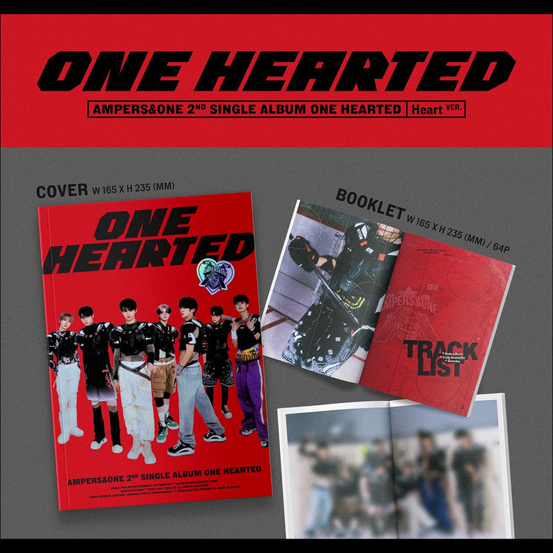 AMPERS&ONE - ONE HEARTED 2nd Single Album (Heart ver. / Broken ver.) + Free  Gift