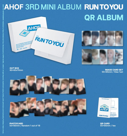 AHOF [RUN TO YOU] QR Album Ver. / 3rd Mini Album + Free Gift