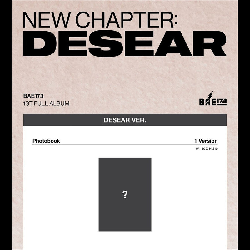 BAE173 [NEW CHAPTER  DESEAR] DESEAR ver. (EVER ver.) + Free Gift