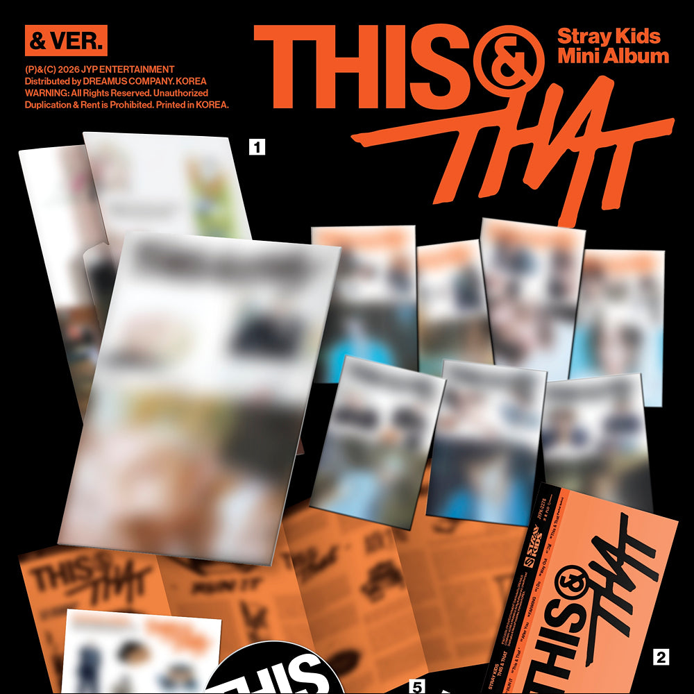 Stray Kids [THIS & THAT] (& VER.) Mini Album + Free Gift