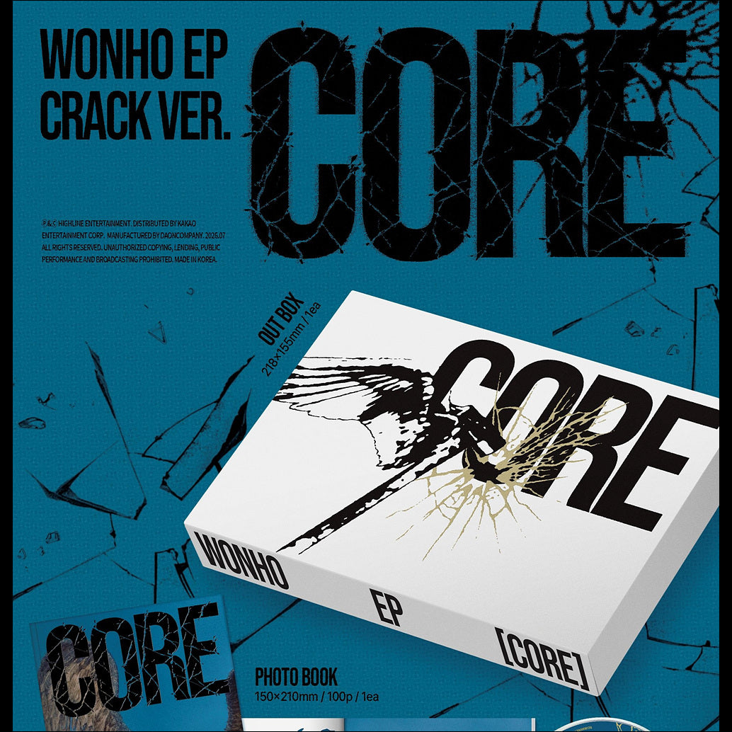 WONHO [CORE] Crack ver. EP Album + Free Gift
