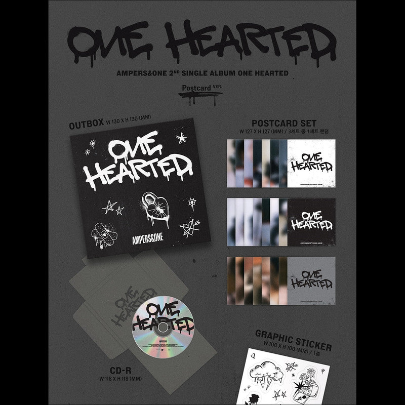 AMPERS&ONE - ONE HEARTED 2nd Single Album (Postcard ver.)