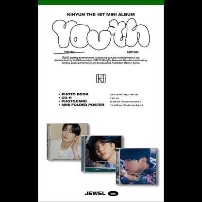 MONSTA X KIHYUN - YOUTH Jewel Ver. 1st Mini Album