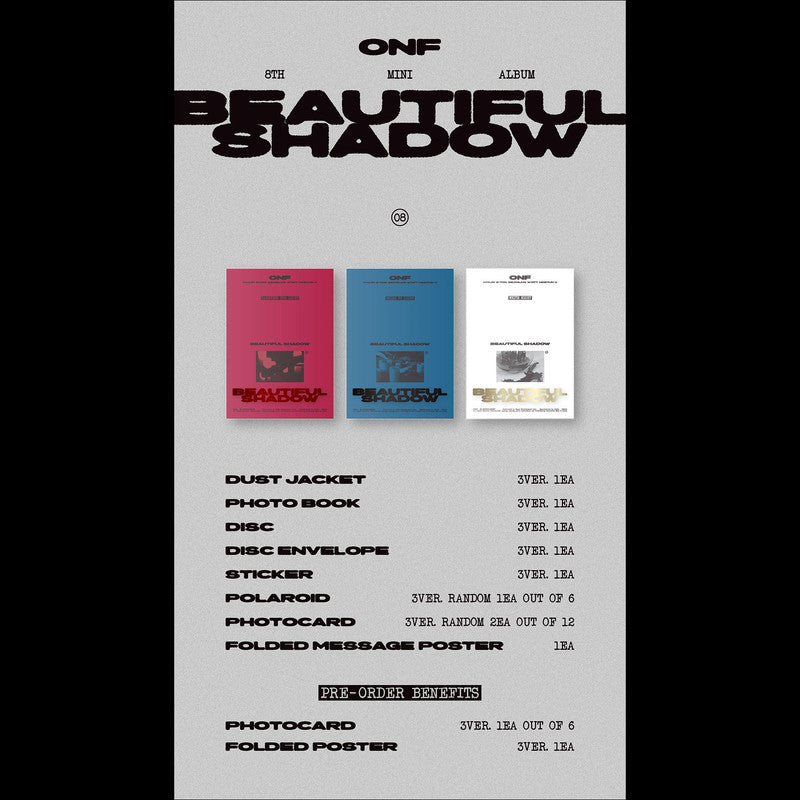 ONF - BEAUTIFUL SHADOW 8th Mini Album
