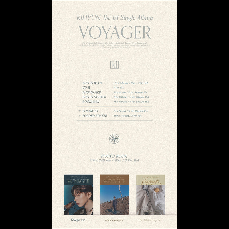 MONSTA X KIHYUN [VOYAGER] 1st Single Album