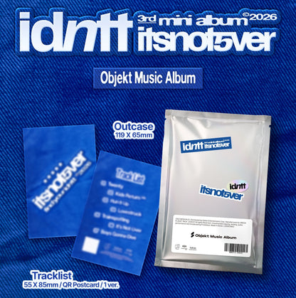 idntt [itsnotover] Objekt Music ver. 3rd Mini Album + Free Gift