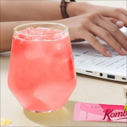 TEAZEN Kombucha Strawberry Kiwi Tea 30 Sticks / Low Calorie, Zero Sugar, Prebiotics