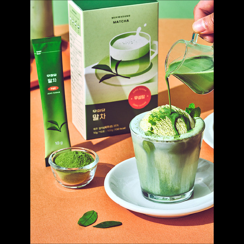 MUHWADANG Zero Sugar Jeju Matcha Latte 10g x 10PCS