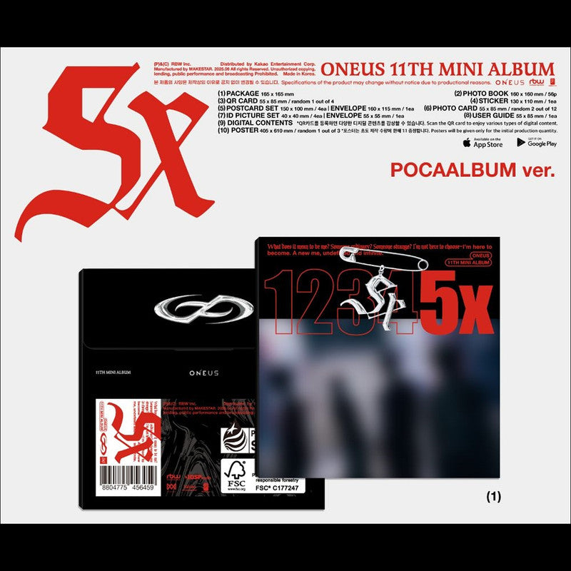 ONEUS - 5x POCA Album ver.