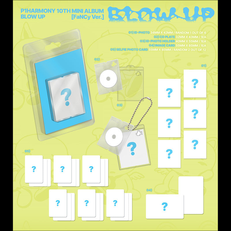 [SET/Pre-order] P1Harmony 10th Mini Album BLOW UP FaNCy Version Official Sealed Album + Free Gift