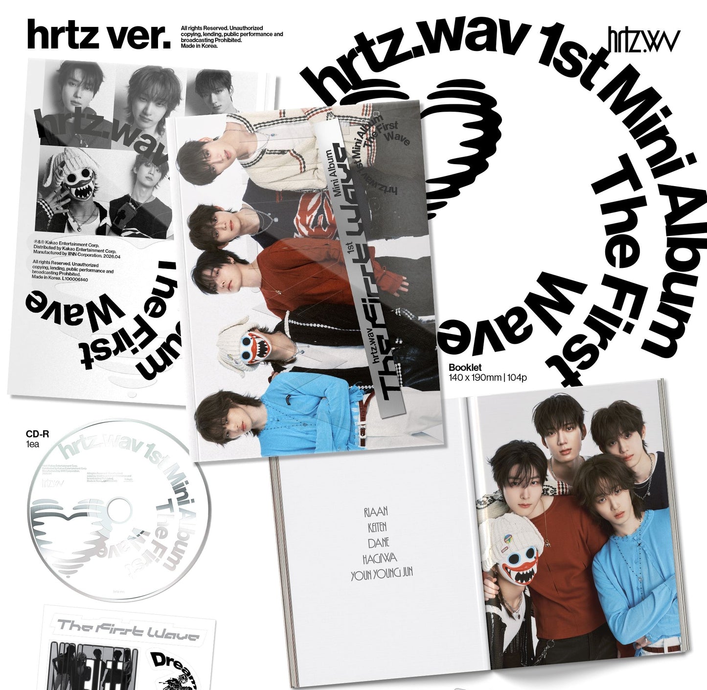 hrtz.wav [The First Wave] 1st Mini Album (hrtz ver.) + Free Gift