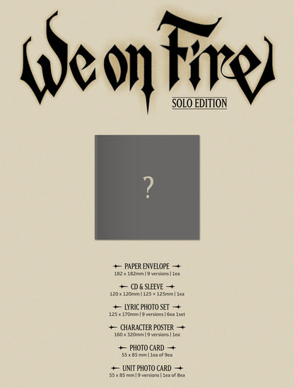 &TEAM [We on Fire] SOLO EDITION / 3rd EP Album + Free Gift