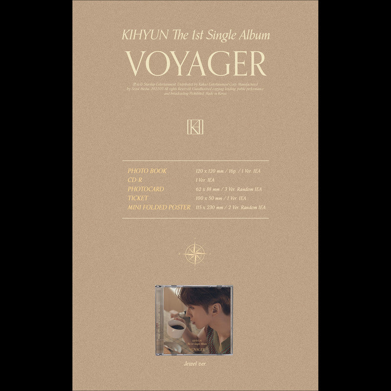 MONSTA X KIHYUN [VOYAGER] 1st Single Album(Jewel ver.)