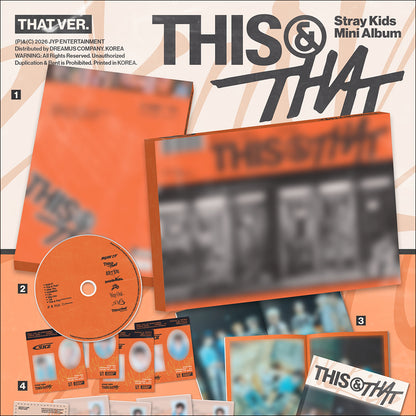 Stray Kids [THIS & THAT] (THIS VER., THAT VER.) Mini Album + Free Gift