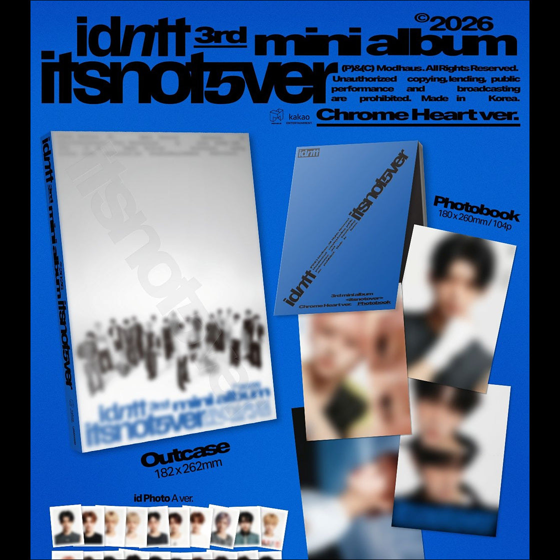 idntt [itsnotover] 3rd Mini Album + Free Gift