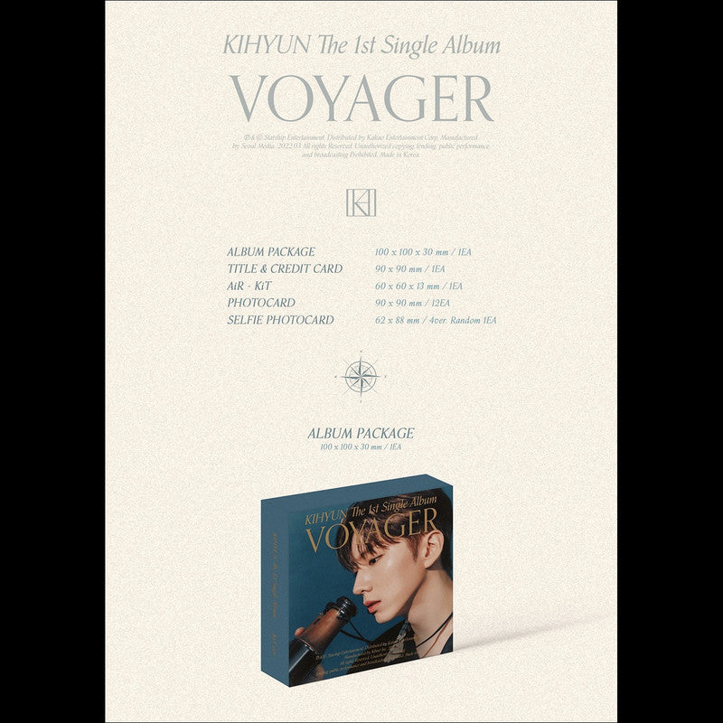 MONSTA X KIHYUN [VOYAGER] 1st Single Kit Album