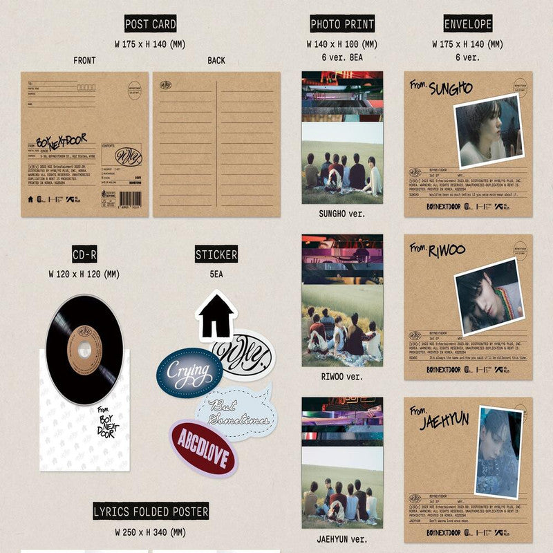 BOYNEXTDOOR - 1st EP ‘WHY..’ (LETTER ver.)