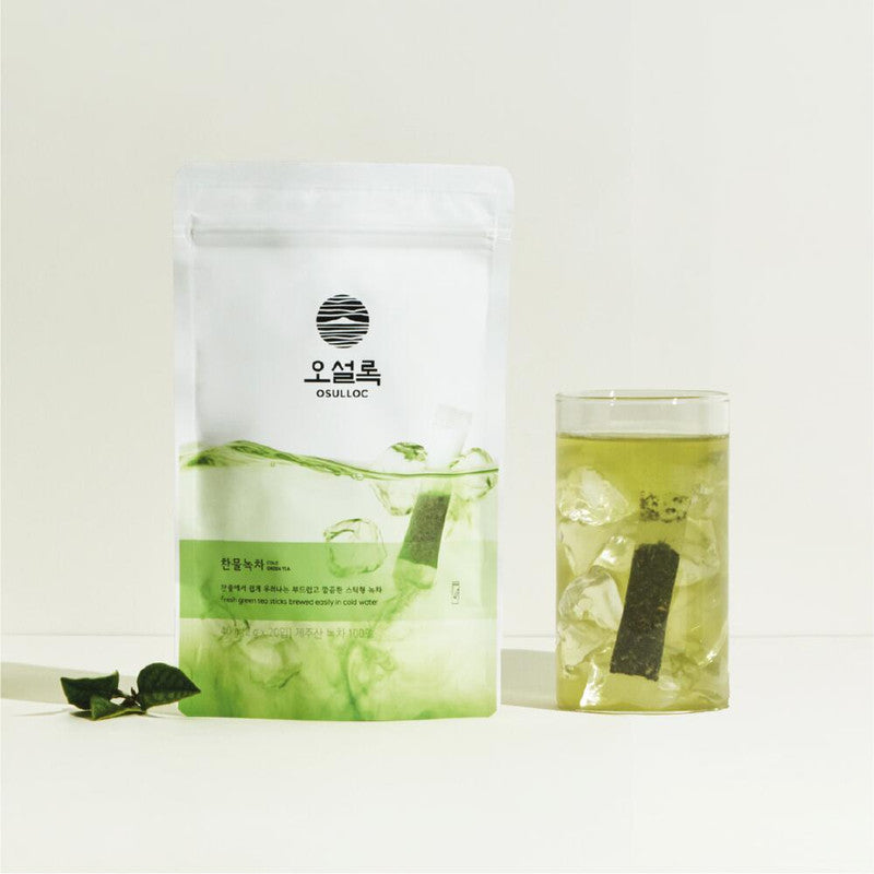 OSULLOC Cold Green Tea Stick Tea Bags