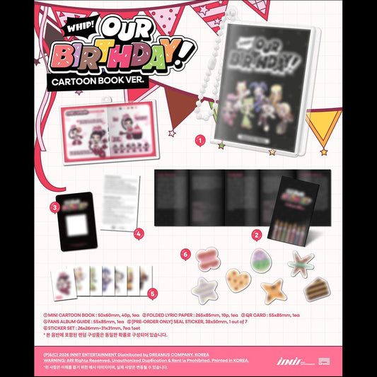 [Pre-order] OURBIRTHDAY - Our Birthday CARTOON BOOK VER. Album + Free Gift