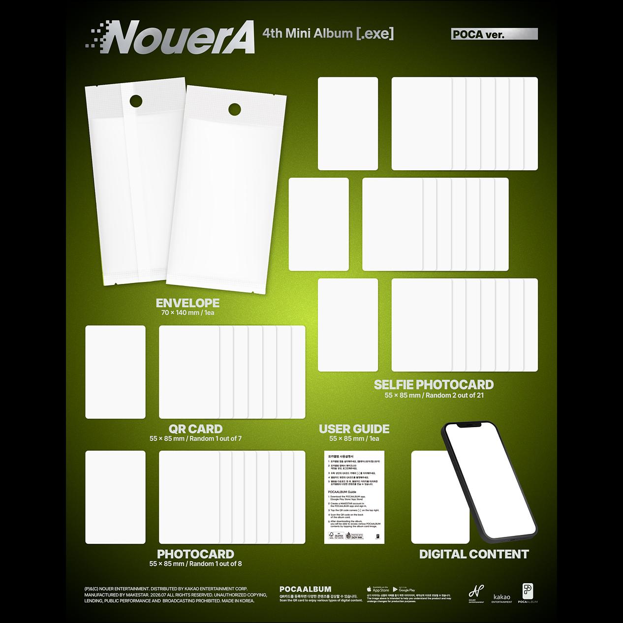 [Pre-order] NouerA [.exe]_.POCA ver. / 4th Mini Album + Free Gift