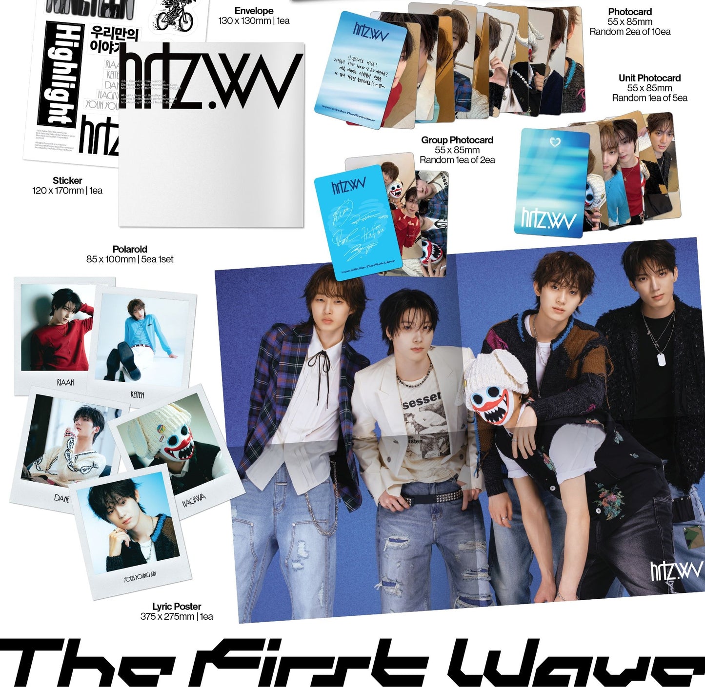 hrtz.wav [The First Wave] 1st Mini Album (hrtz ver.) + Free Gift