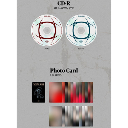 DRIPPIN - SEVEN SINS (Red ver. / Dark ver.) 3rd Single Album