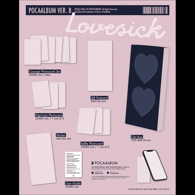 [SET/Pre-order] CHAERYEONG (ITZY) [Lovesick] POCAALBUM Version Official Sealed K-pop + Free Gift