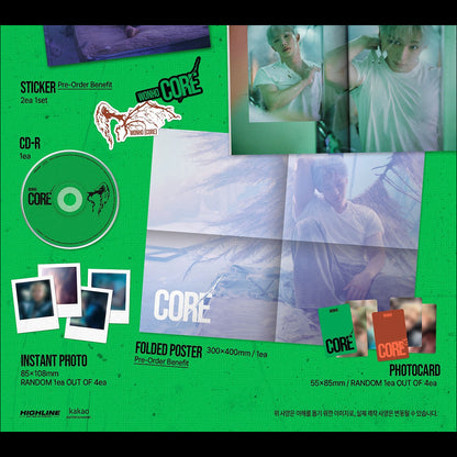 WONHO [CORE] Raw ver. EP Album + Free Gift