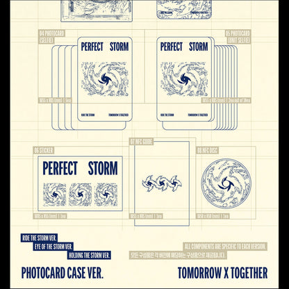 [SET/Pre-order] TOMORROW X TOGETHER (TXT) [PERFECT STORM] 9th Mini Album (Photocard Case ver.) + Free Gift