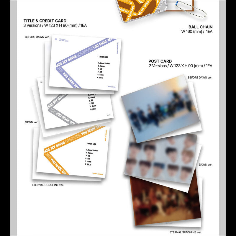 SEVENTEEN - YOU MADE MY DAWN KiT ver. Album(Renewal)
