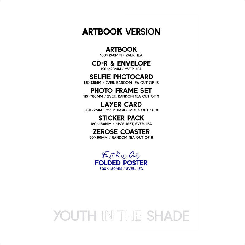 ZEROBASEONE(ZB1) - YOUTH IN THE SHADE 1st Mini Album