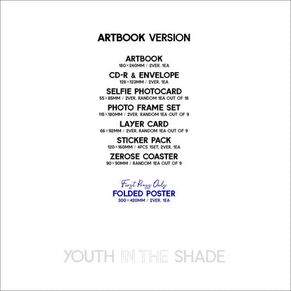 ZEROBASEONE (ZB1) - YOUTH IN THE SHADE 1st Mini Album