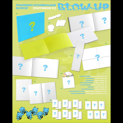 [SET/Pre-order] P1Harmony 10th Mini Album BLOW UP Photobook Version Official Sealed Album + Free Gift