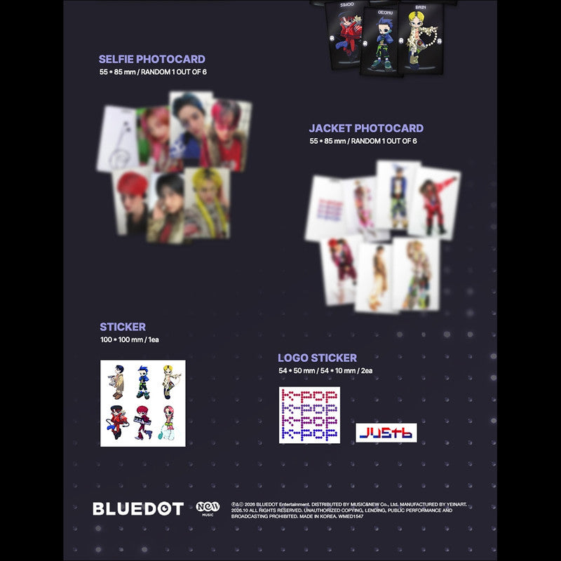 [Pre-order] JUSTB Jewel Case Version Official Sealed Album + Free Gift