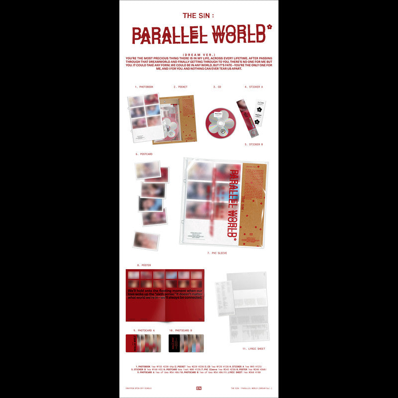 [SET/Pre-order] ENHYPEN [THE SIN : PARALLEL WORLD] Official Sealed Album + Free Gift
