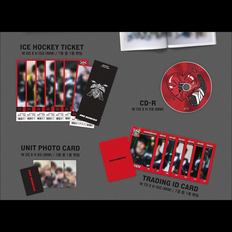AMPERS&ONE - ONE HEARTED 2nd Single Album (Heart ver. / Broken ver.) + Free  Gift