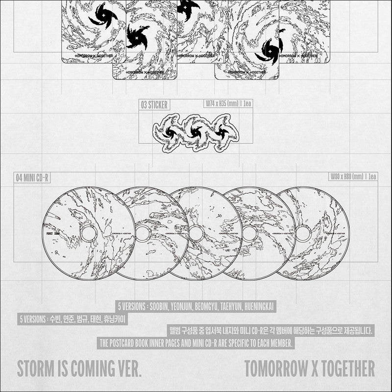 [Pre-order] TOMORROW X TOGETHER (TXT) [PERFECT STORM] 9th Mini Album (STORM IS COMING Ver.) + Free Gift