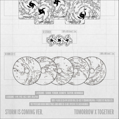 [Pre-order] TOMORROW X TOGETHER (TXT) [PERFECT STORM] 9th Mini Album (STORM IS COMING Ver.) + Free Gift