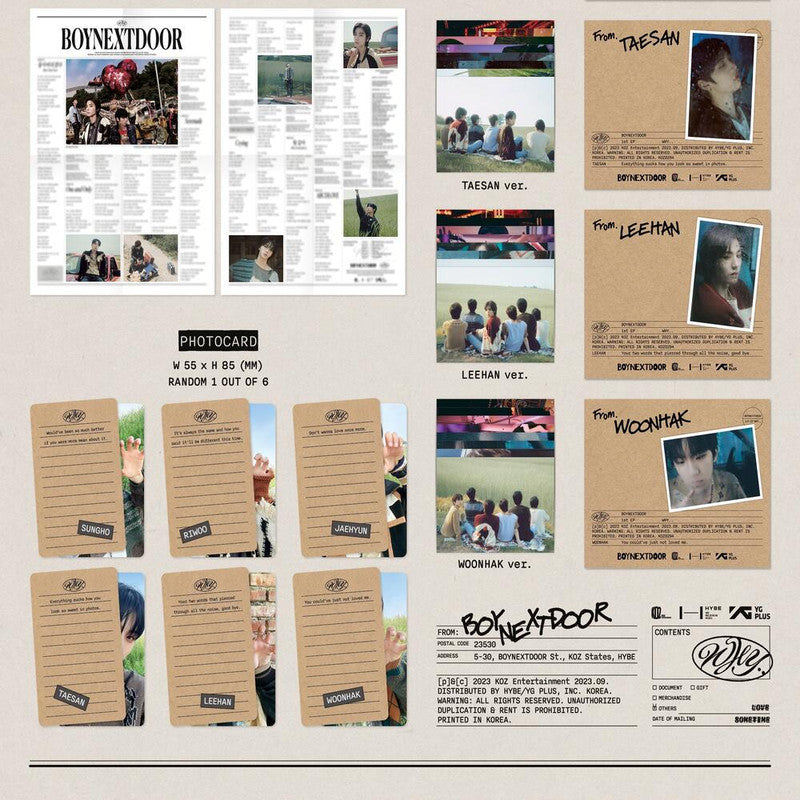 BOYNEXTDOOR - 1st EP ‘WHY..’ (LETTER ver.)