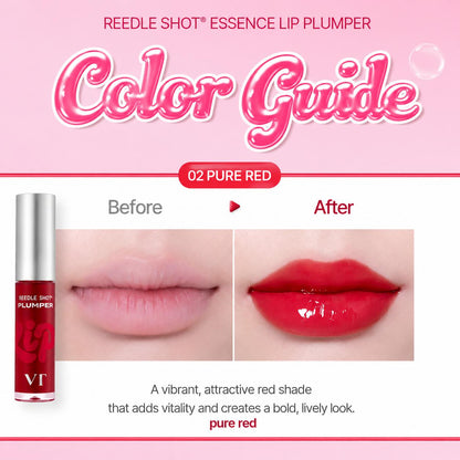 [VT] Reedle Shot Essence Lip Plumper 4ml (3 Types) | Micro-Stimulation Volumizing Lip Gloss, K-Beauty