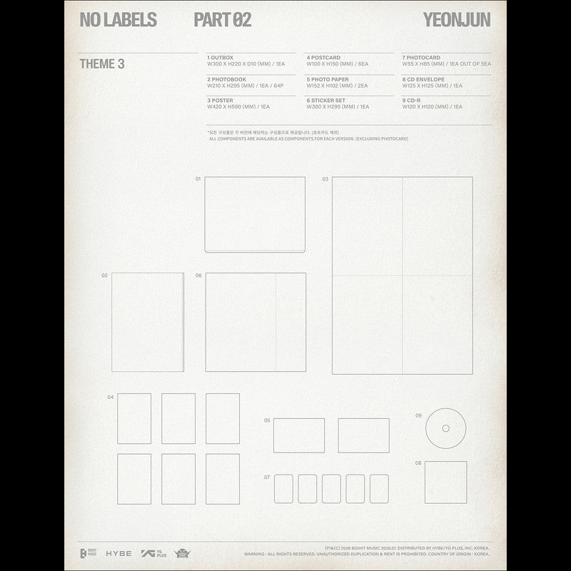 YEONJUN (TOMORROW X TOGETHER) [NO LABELS: PART 02] Album + Free Gift