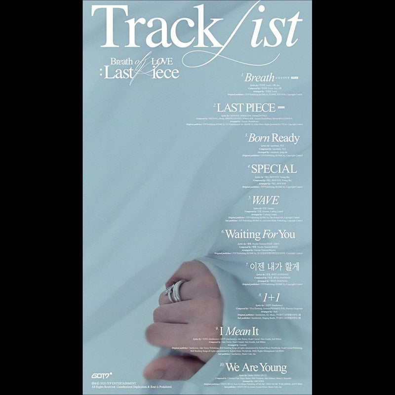 GOT7 4th Album Breath of Love Last Piece(Random)