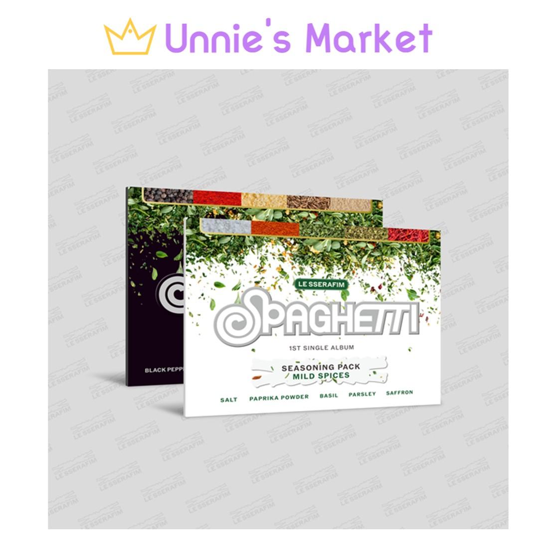 LE SSERAFIM [SPAGHETTI] Weverse Albums ver. / 1st Single Album + Free Gift
