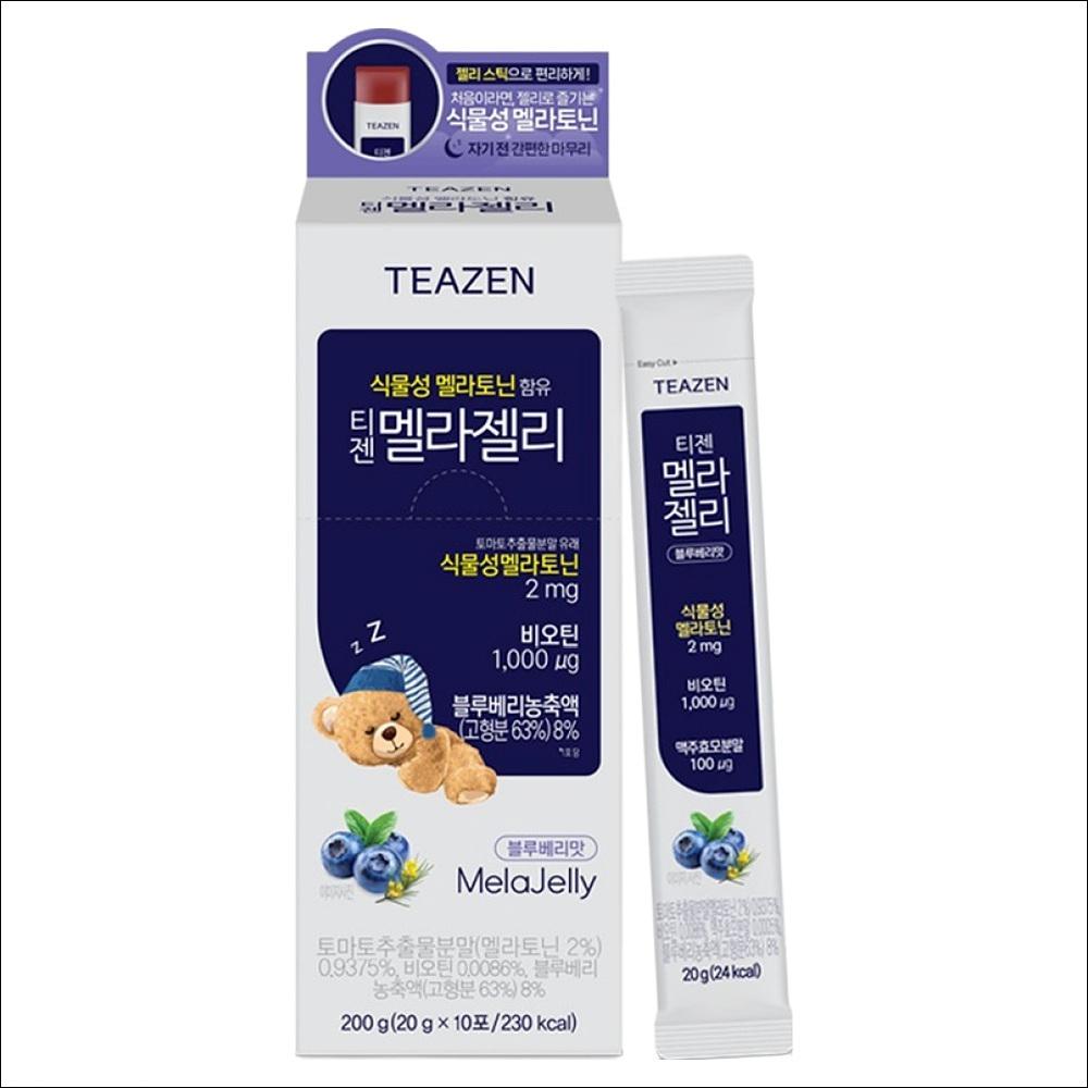 Teazen Mela Jelly (20g x 10 Sticks – 1 Box) / Plant-Derived Melatonin