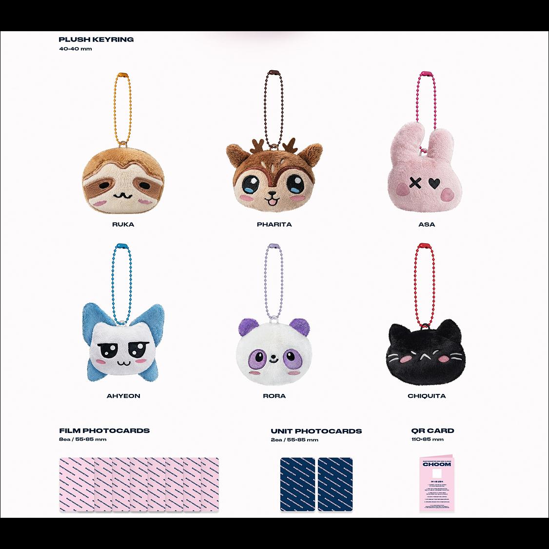 BABYMONSTER [CHOOM] Plush Keyring Ver. / 3rd MINI ALBUM + Free Gift